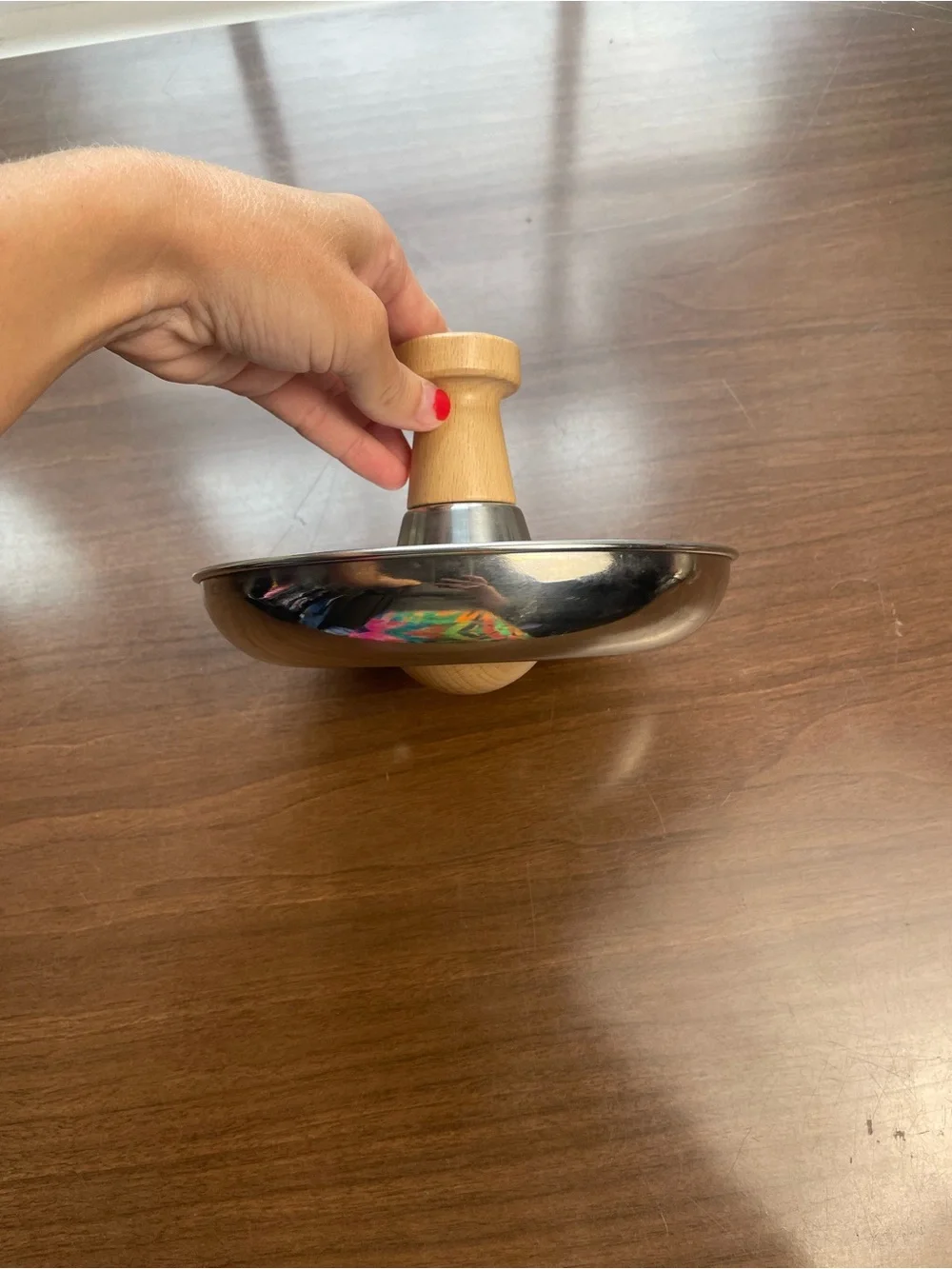 Lovevery Tip & Turn Stainless Steel Explorer Play Kit spin top toy